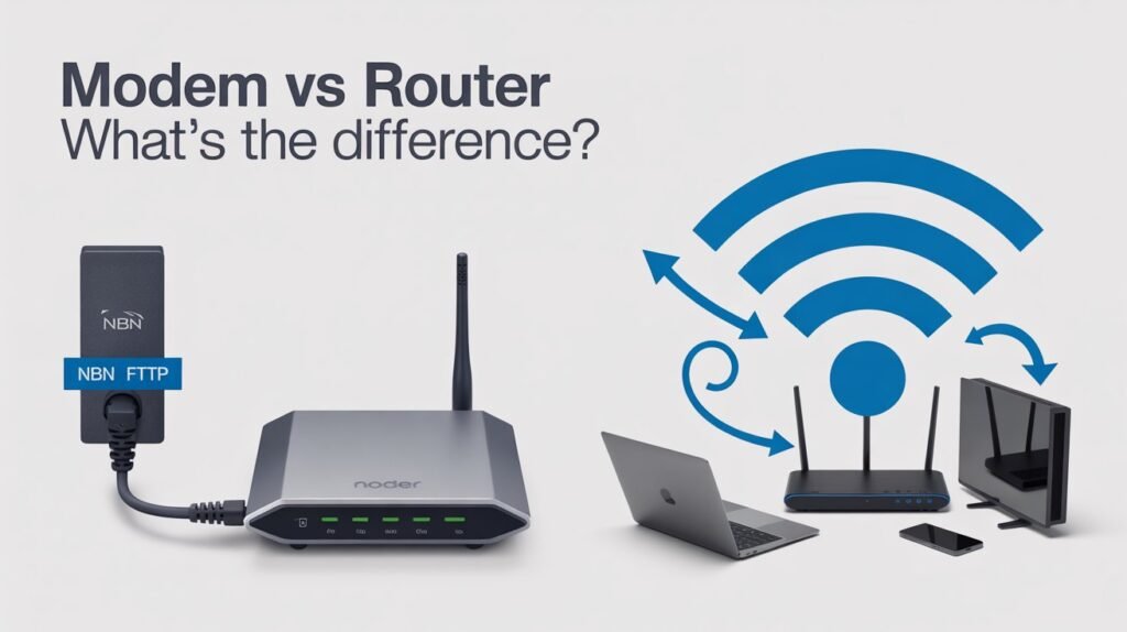 Modem for NBN: 7 Must-Know Tips for a Smooth & Reliable NBN Installation 4 Difference Between a Modem and a Router