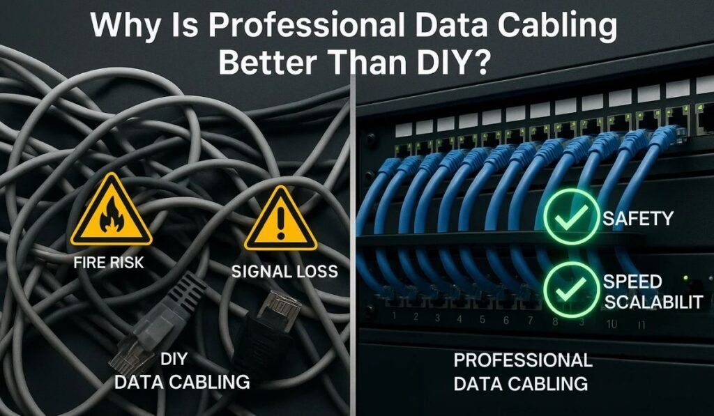 Why Is Professional Data Cabling Better Than DIY?